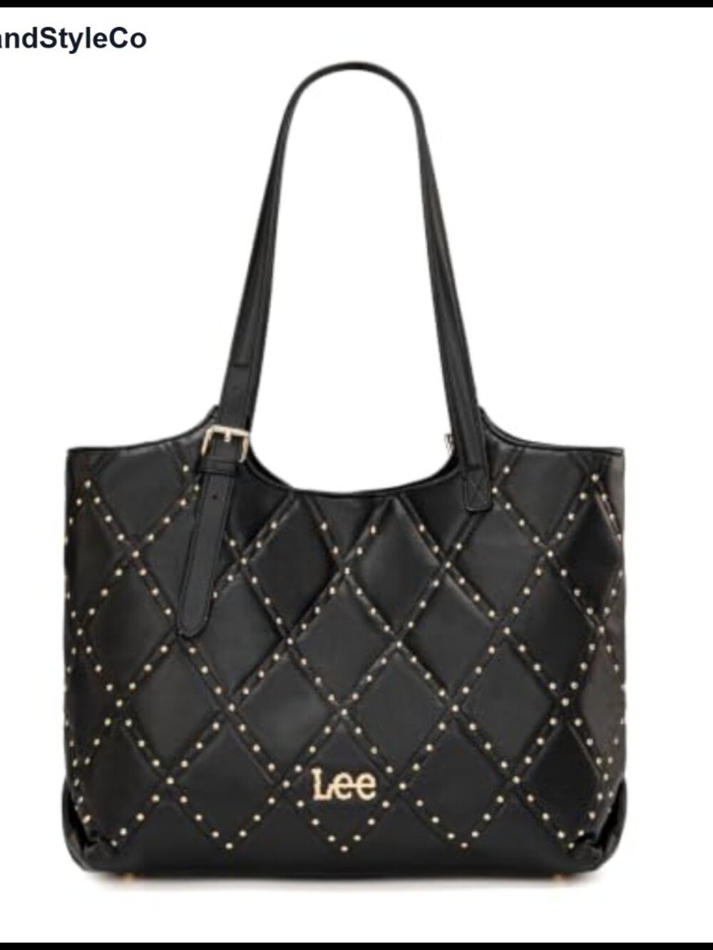 Quilted Large Tote Bag for Women Vegan Leather Work Shoulder Bag